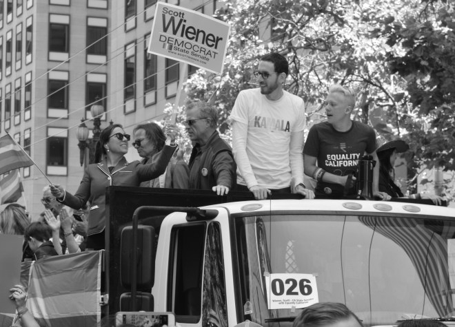 Samuel Garrett-Pate with Senator Scott Wiener